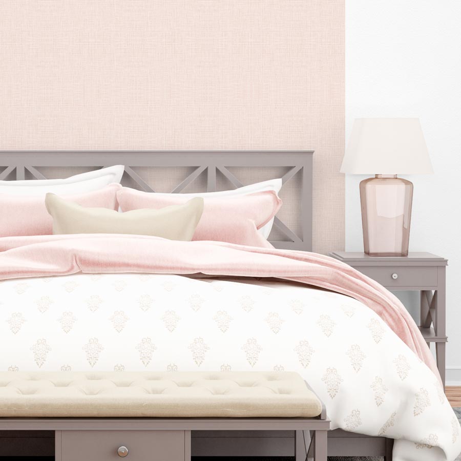 Papel de Parede Linho Rosa Lichia