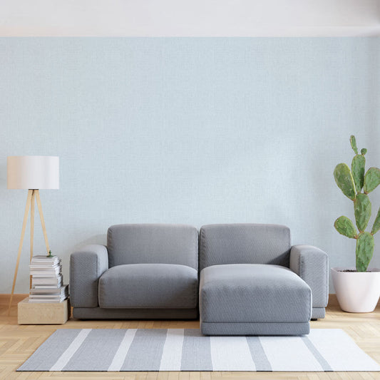 Papel de Parede Linho Azul