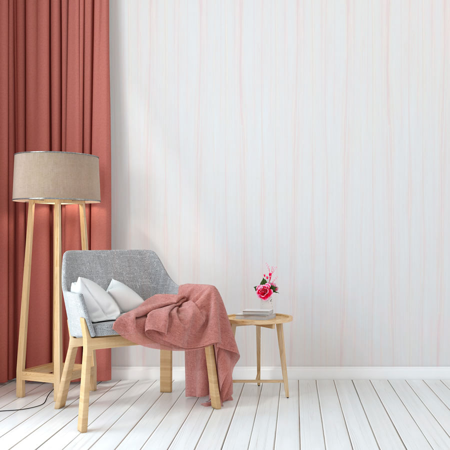 Papel de Parede Infantil Madeira Classic Rosa Lichia