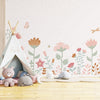 Papel de Parede Infantil Floral Moderno Tons Terrosos - Mural
