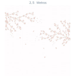 Papel de Parede Infantil Floral Galhos de Cerejeira - Mural