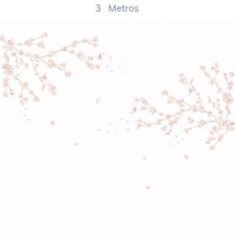 Papel de Parede Infantil Floral Galhos de Cerejeira - Mural