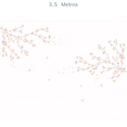 Papel de Parede Infantil Floral Galhos de Cerejeira - Mural