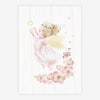 Quadro Infantil Anjinha com Estrela Rosa