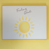 Quadro Infantil Sol Feeling Good Amarelo Horizontal