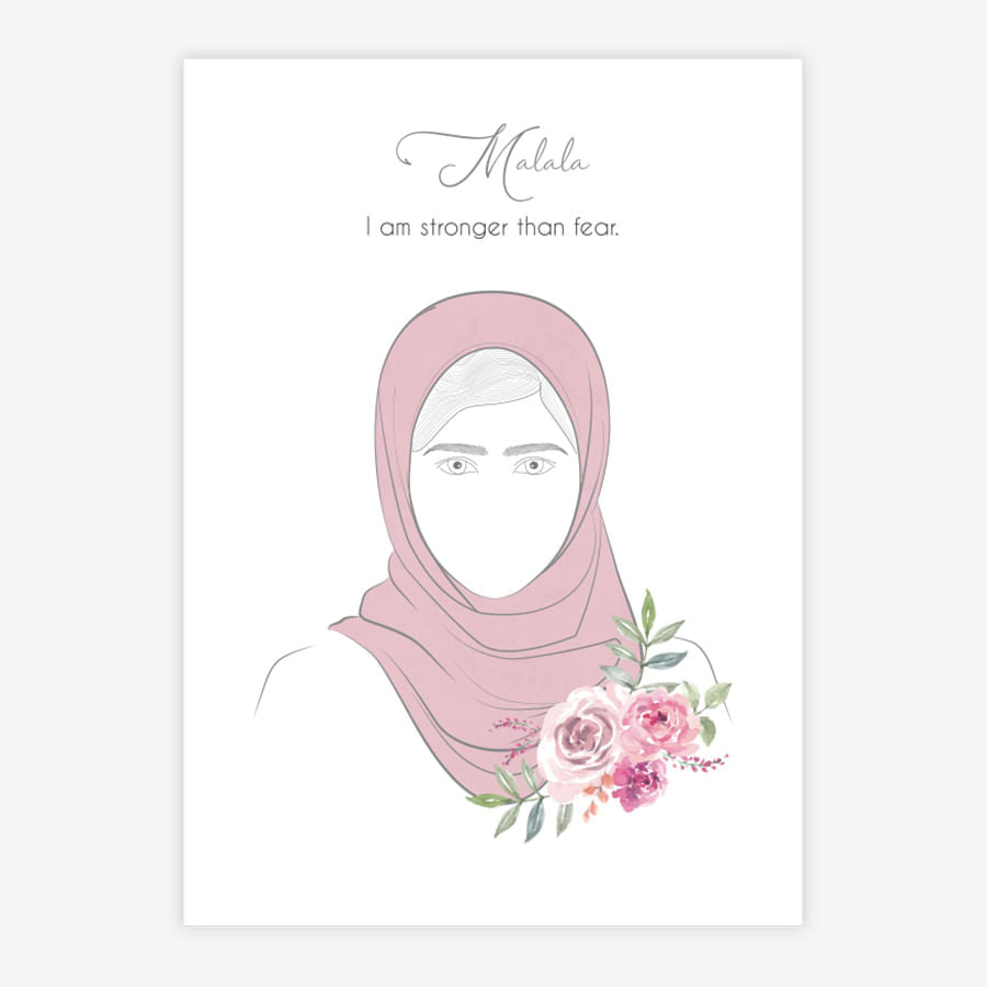 Quadro Malala Rose