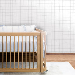 Papel de Parede Infantil Gride Cinza