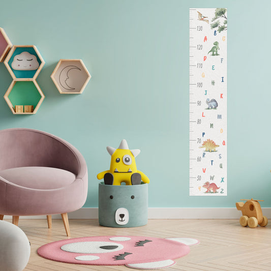 Régua de Crescimento Dino Aquarela