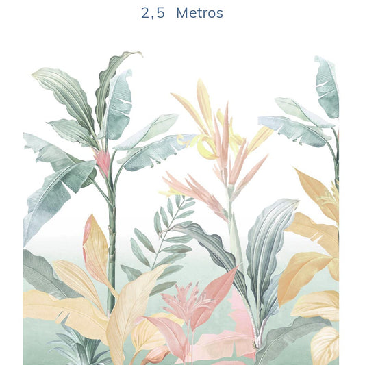 Papel de Parede Folhas Candy - Mural