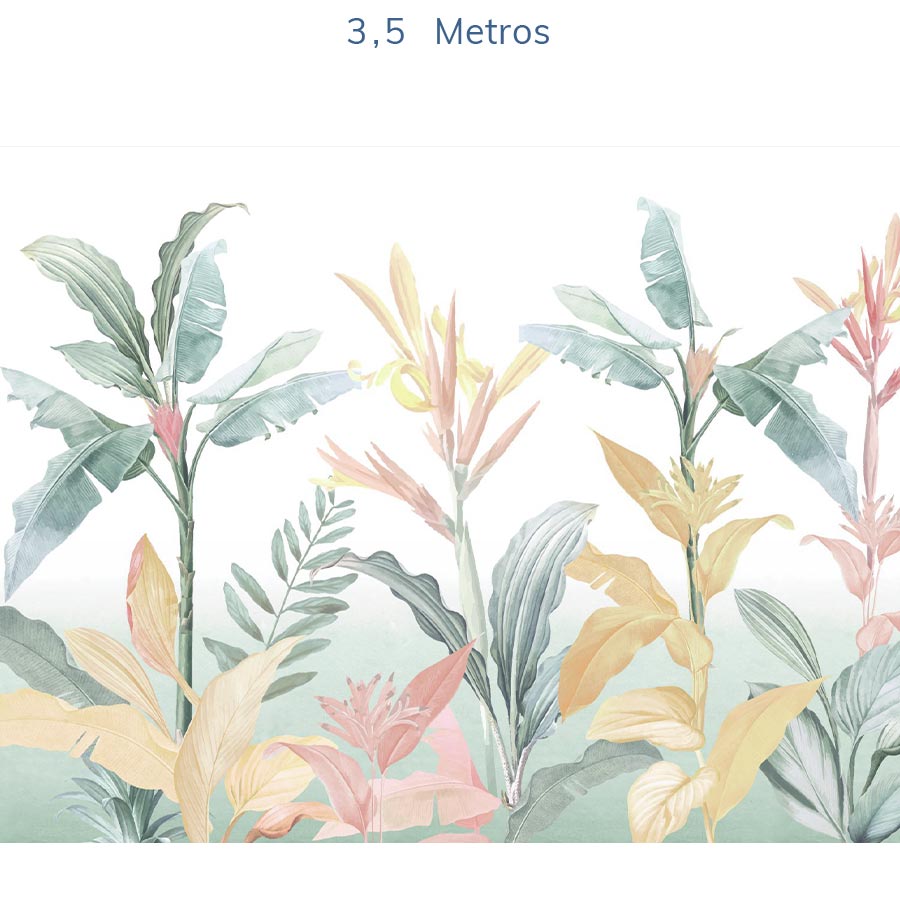 Papel de Parede Folhas Candy - Mural