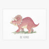 Quadro Infantil Triceratops Be Kind