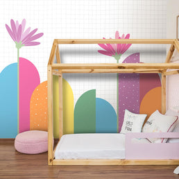 Papel de Parede Infantil Montanha Colorida - Mural