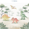 Papel de Parede Infantil Dinossauro Aquarela - Mural
