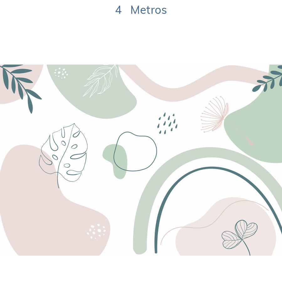 Papel de Parede Infantil Abstrato Costela de Adão Rosa - Mural