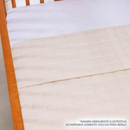 Colcha para Berço Quadradinho Bege