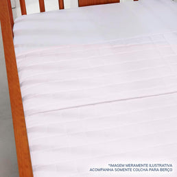 Colcha para Berço Quadradinho Branco