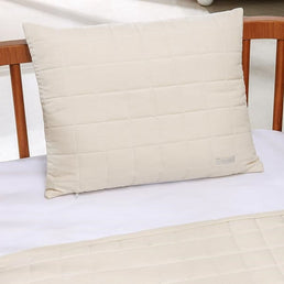 Almofada Retangular Quadradinho Bege