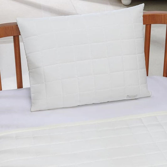 Almofada Retangular Quadradinho Cru