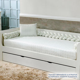 Almofada Retangular Quadradinho Cru