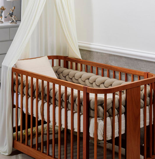 Trança 4m para Berço e Cama Bege