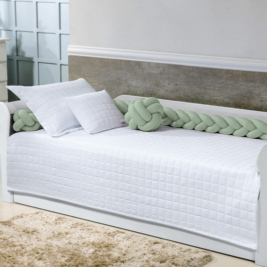 Trança 4M Para Berço e Cama Verde Malva