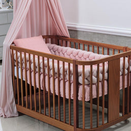 Trança 4m para Berço e Cama Rosa Chá