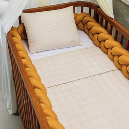 Trança 4m para Berço e Cama Mostarda