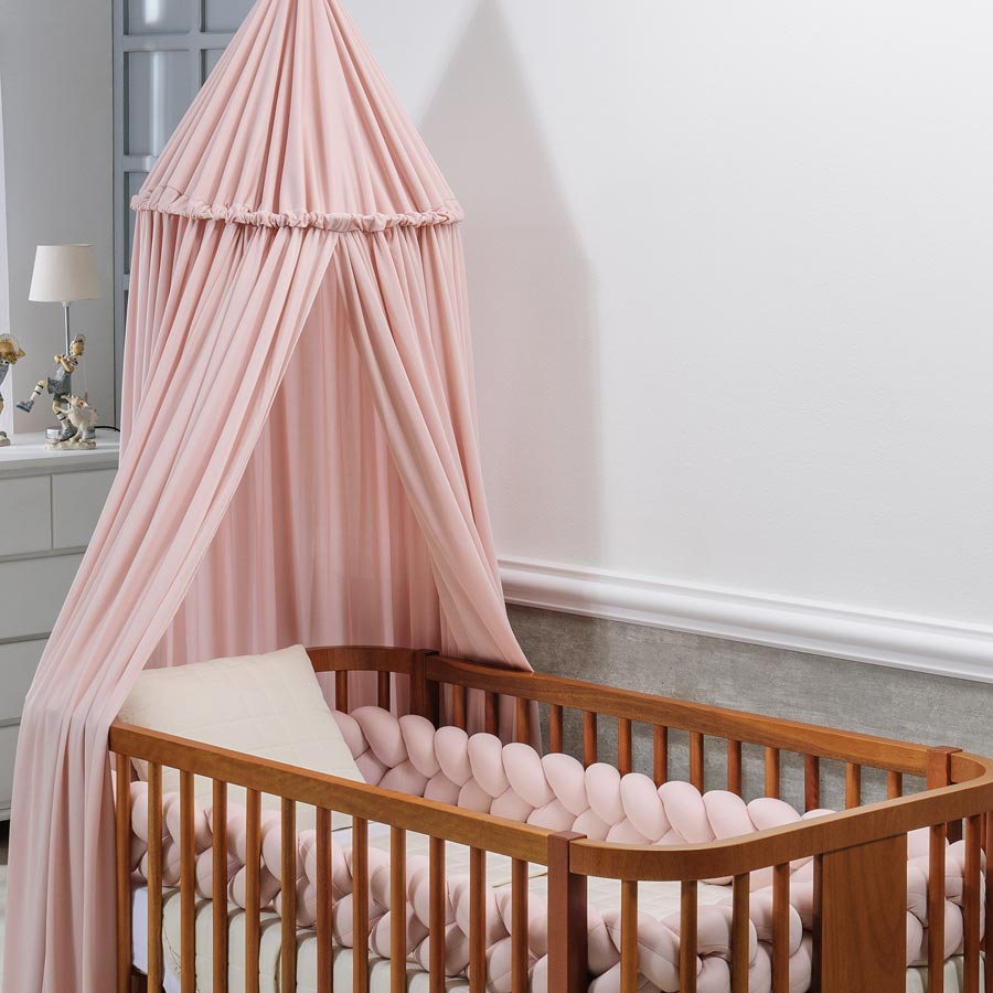 Tenda Dossel Infantil Rosa Chá