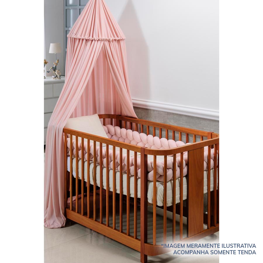 Tenda Dossel Infantil Rosa Chá