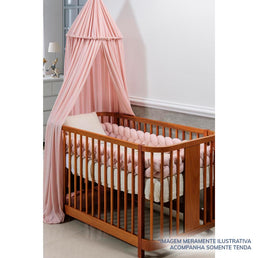 Tenda Dossel Infantil Rosa Chá