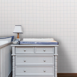 Papel de Parede Infantil Gride Azul