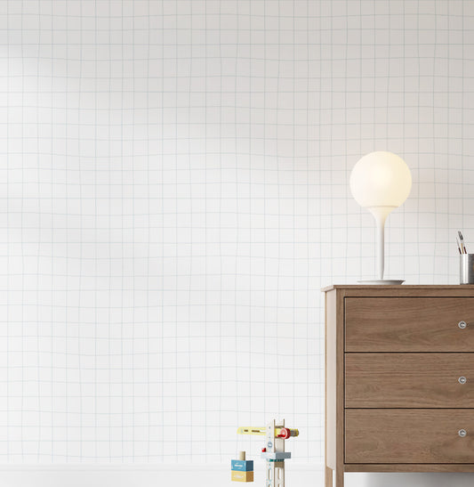 Papel de Parede Infantil Gride Azul