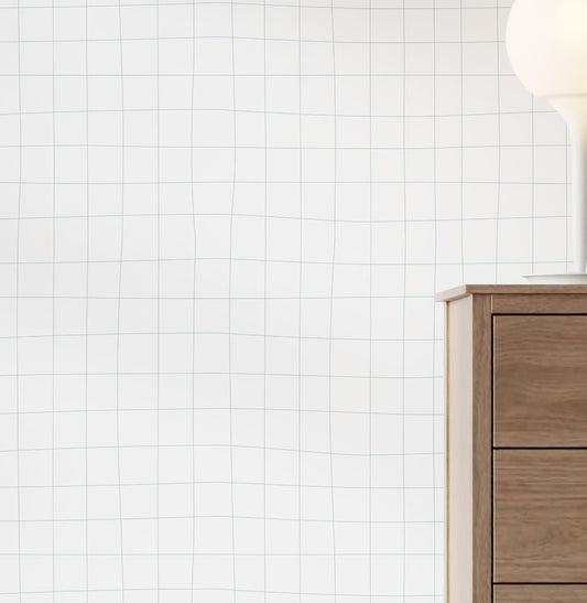 Papel de Parede Infantil Gride Azul