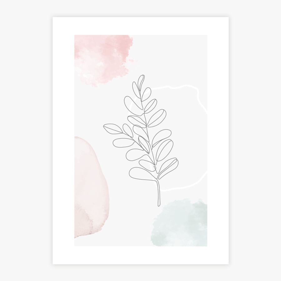 Quadro Minimalista Folha