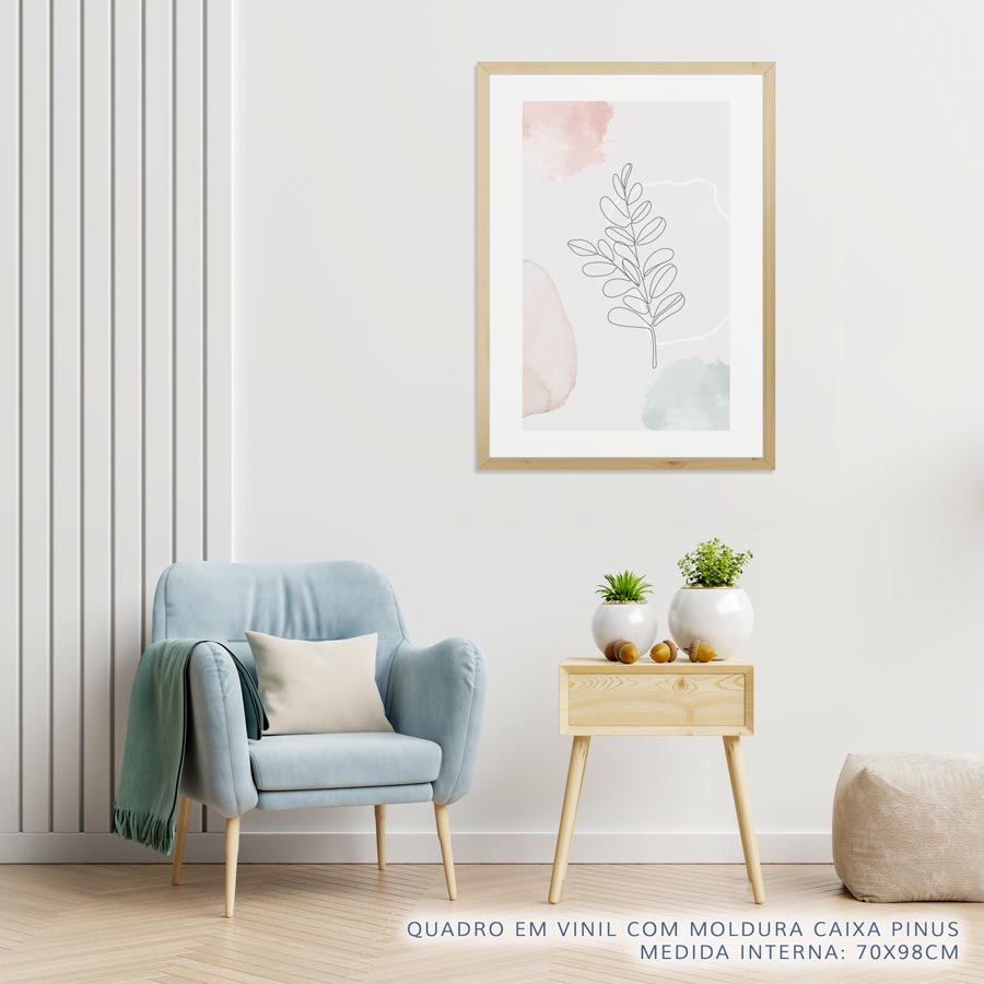 Quadro Minimalista Folha