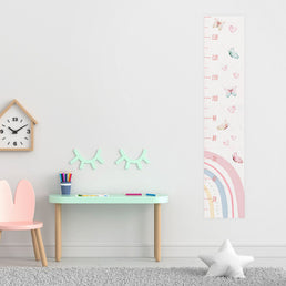 Régua de Crescimento Arco Íris Aquarela