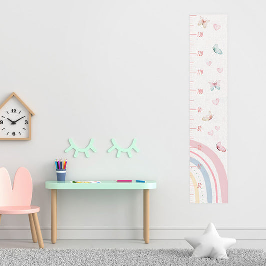 Régua de Crescimento Arco Íris Aquarela