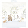 Papel de Parede Infantil Bichos na Neve - Mural
