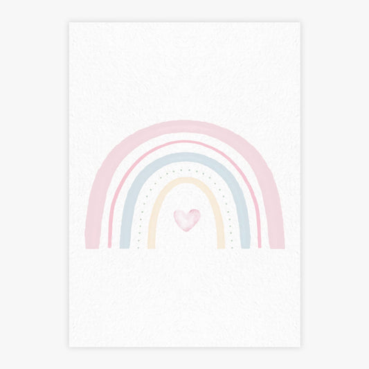 Quadro Infantil Arco Íris Aquarela