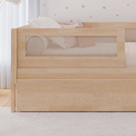 Grade Frontal Para Cama Haus Nature Com Palha - Carvalho