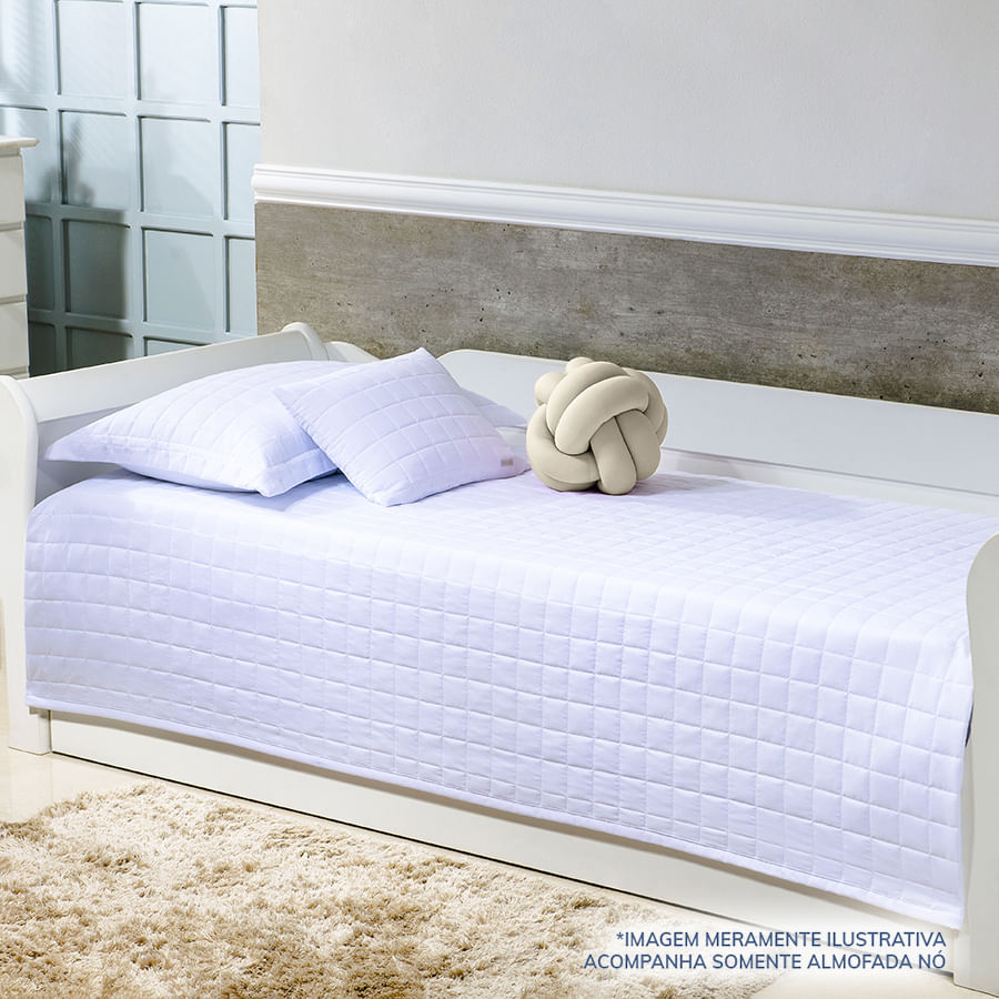 Almofada Nó Tranças Bege