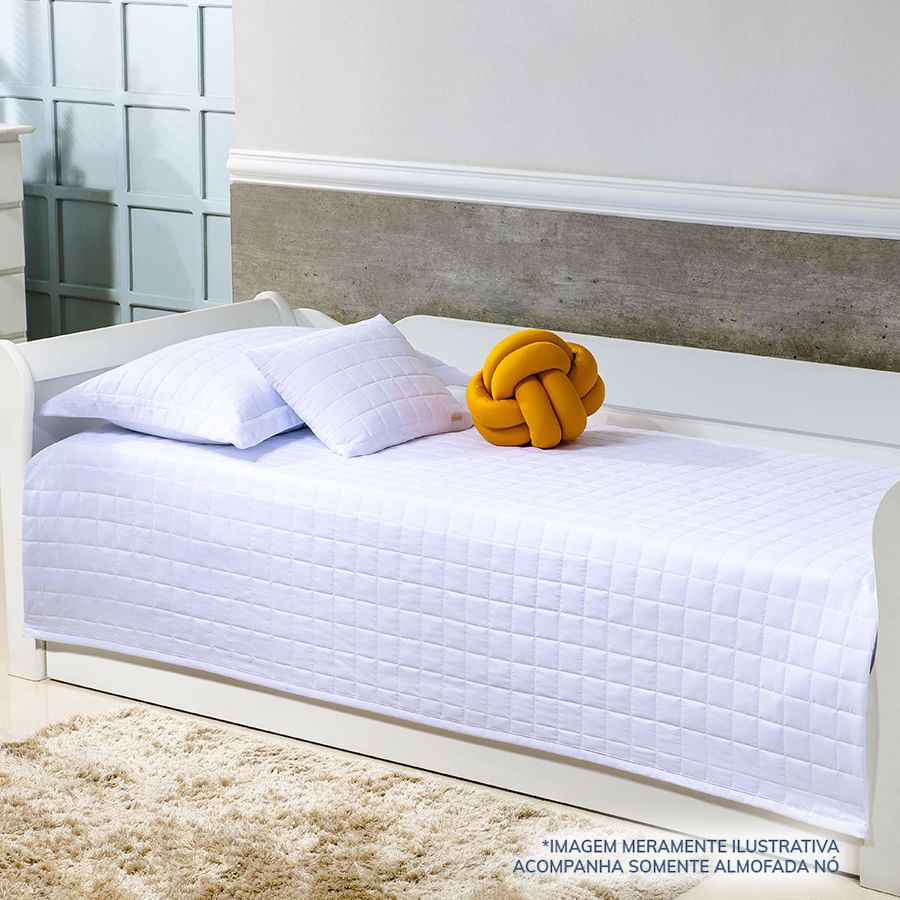 Almofada Nó Tranças Mostarda