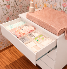 Cômoda de Bebê Haus Nature 4 Gavetas Branca 110cm