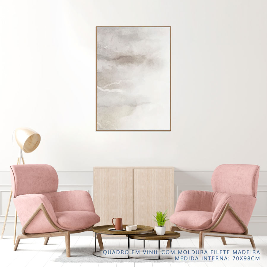 Quadro Aquarela Bege