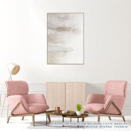 Quadro Aquarela Bege