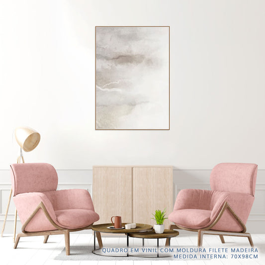 Quadro Aquarela Bege