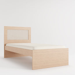 Cama Solteiro Haus Nature Com Palha - Carvalho
