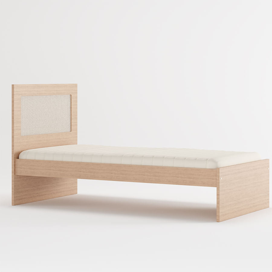 Cama Solteiro Haus Nature Com Palha - Carvalho