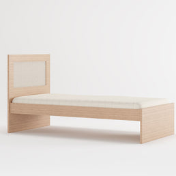 Cama Solteiro Haus Nature Com Palha - Carvalho