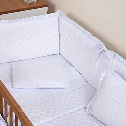 Kit Berço Classic Branco - 8 Peças